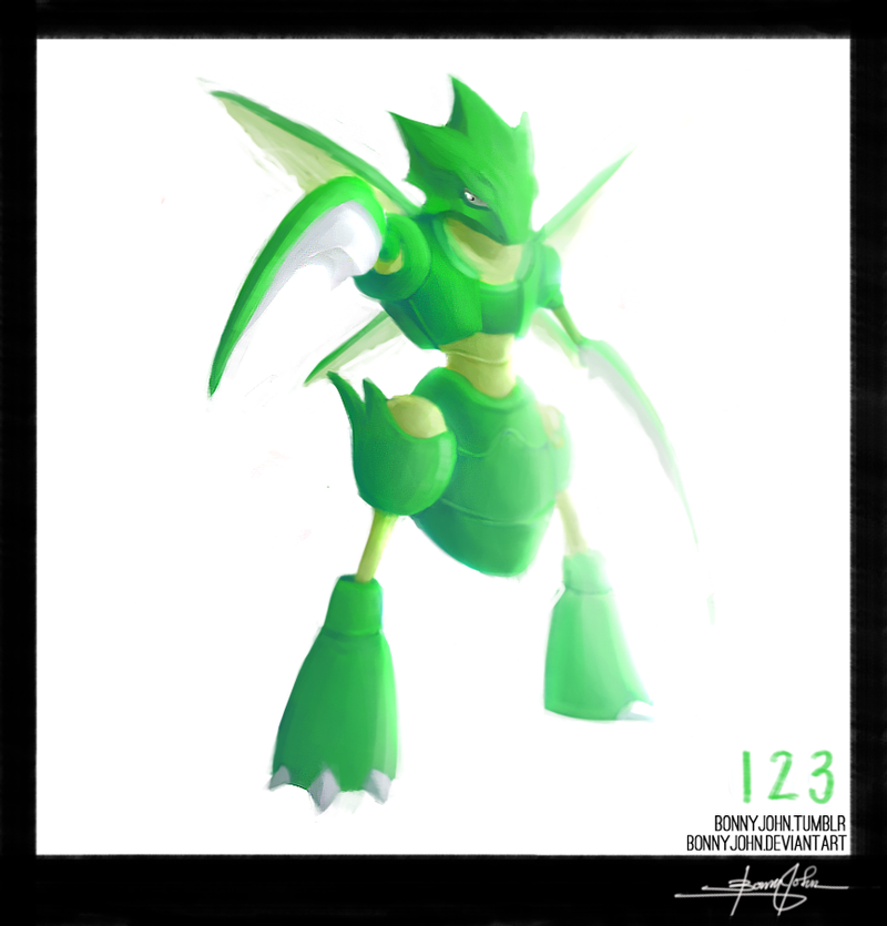 Illustration for article titled Sizin' Up Scyther! Pokemon One a Day!